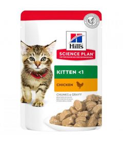 Hill's Science Plan Chicken Wet Kitten Food 85g Pouch