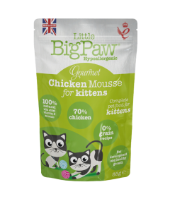 Little BigPaw Gourmet Chicken Mousse Wet Kitten Food 85g