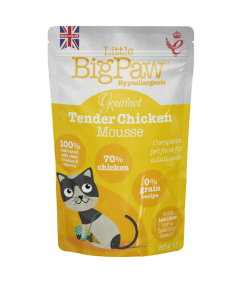 Little BigPaw Gourmet Tender Chicken Mousse Wet Cat Food 85g