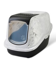 Savic Nestor Toilet Home Cat Litter Box Marble