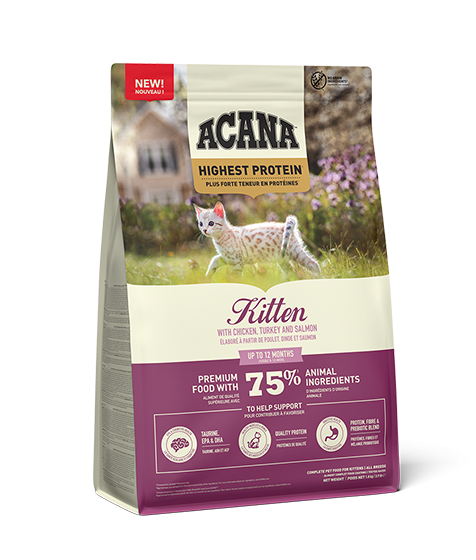Acana Highest Protein Grain-Free Complete Kitten Dry Food 1.8kg